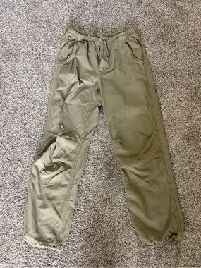 TNA Olive Green Drawstring Joggers